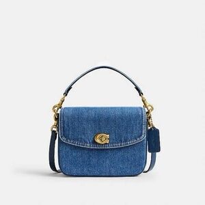 Coach Denim Cassie 19 Top Handle Crossbody Bag - Blue